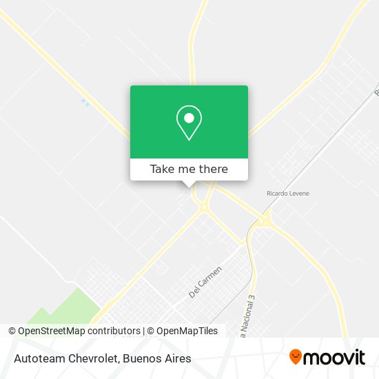 Mapa de Autoteam Chevrolet