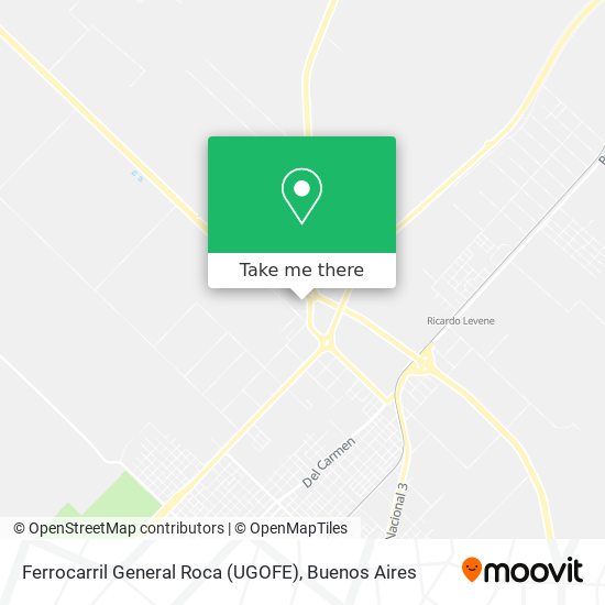 Ferrocarril General Roca (UGOFE) map