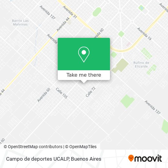 Campo de deportes UCALP map