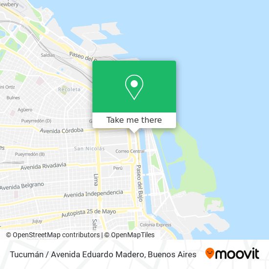 Tucumán / Avenida Eduardo Madero map