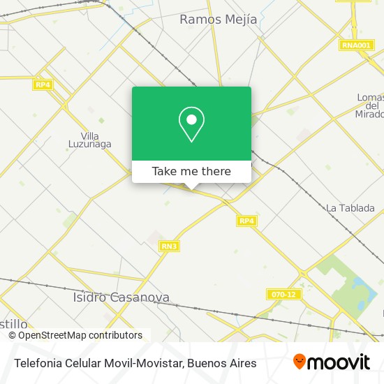 Mapa de Telefonia Celular Movil-Movistar