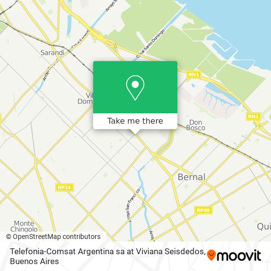 Telefonia-Comsat Argentina sa at Viviana Seisdedos map