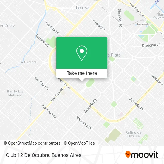 Club 12 De Octubre map