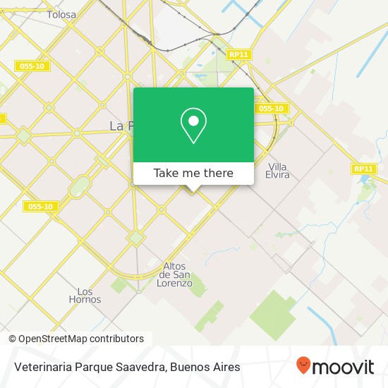 Veterinaria Parque Saavedra map