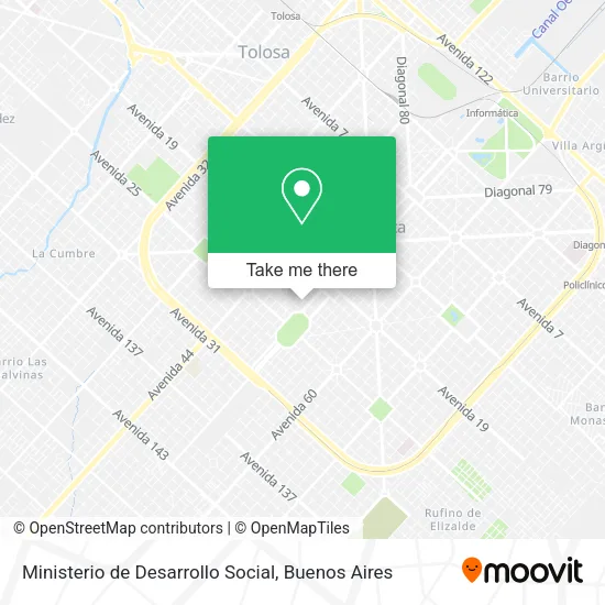 Mapa de Ministerio de Desarrollo Social