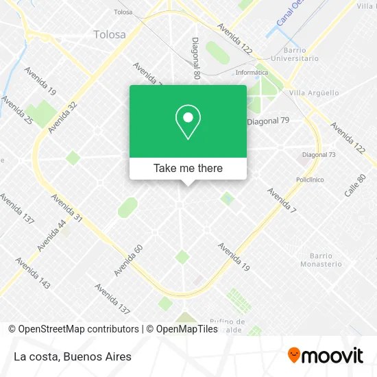 La costa map
