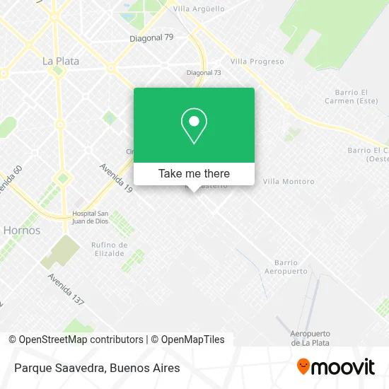 Parque Saavedra map