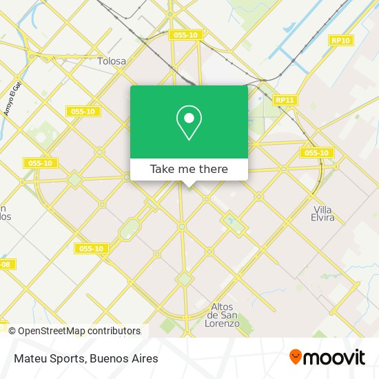 Mateu Sports map