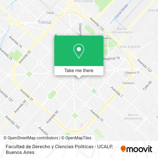 Facultad de Derecho y Ciencias Politicas - UCALP map