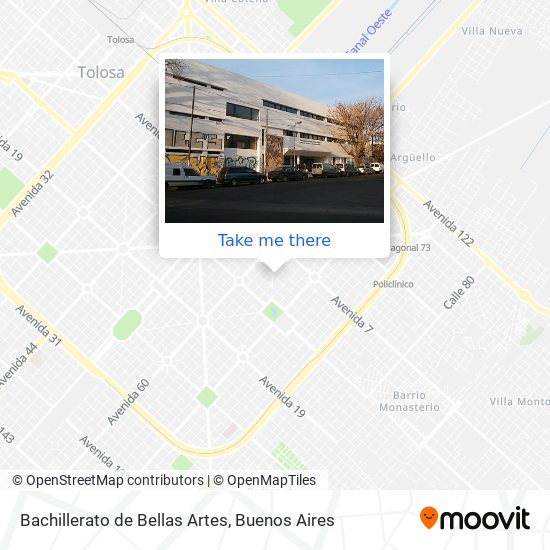 Bachillerato de Bellas Artes map