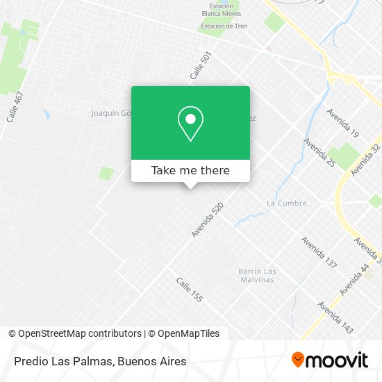 Predio Las Palmas map