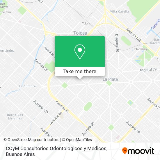 COyM Consultorios Odontológicos y Médicos map