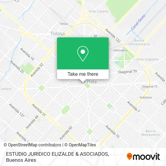 Mapa de ESTUDIO JURIDICO ELIZALDE & ASOCIADOS