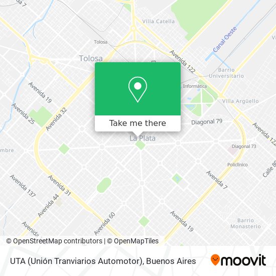UTA (Unión Tranviarios Automotor) map