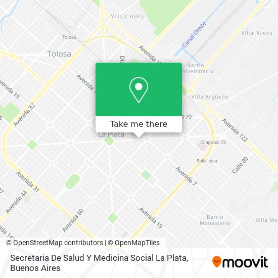 Secretaria De Salud Y Medicina Social La Plata map