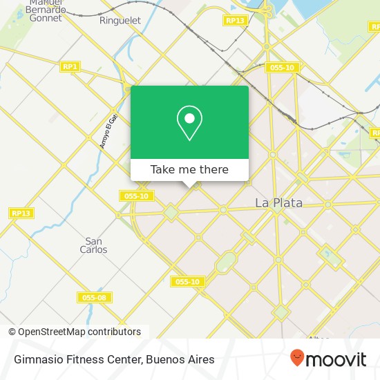 Gimnasio Fitness Center map