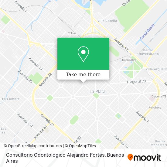 Mapa de Consultorio Odontológico Alejandro Fortes