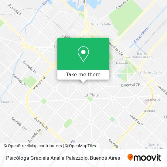 Psicóloga Graciela Analía Palazzolo map