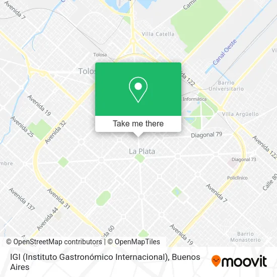 Mapa de IGI (Instituto Gastronómico Internacional)