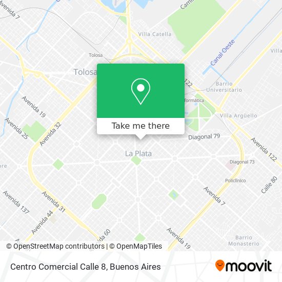 Mapa de Centro Comercial Calle 8