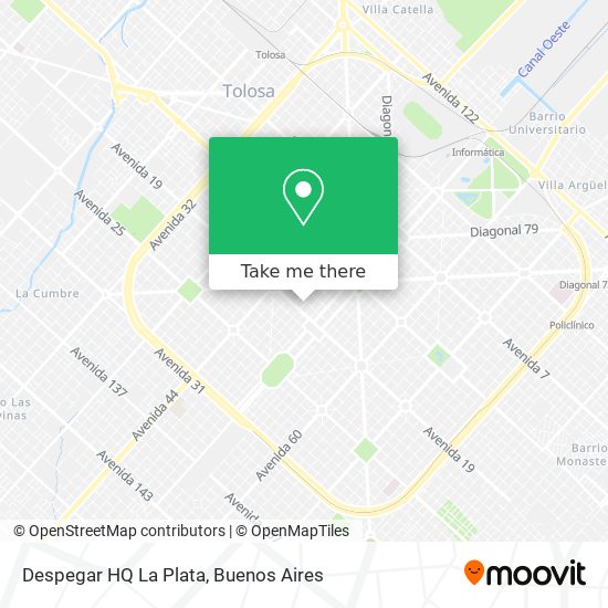 Despegar HQ La Plata map