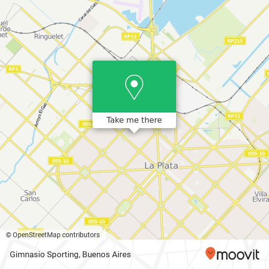 Gimnasio Sporting map
