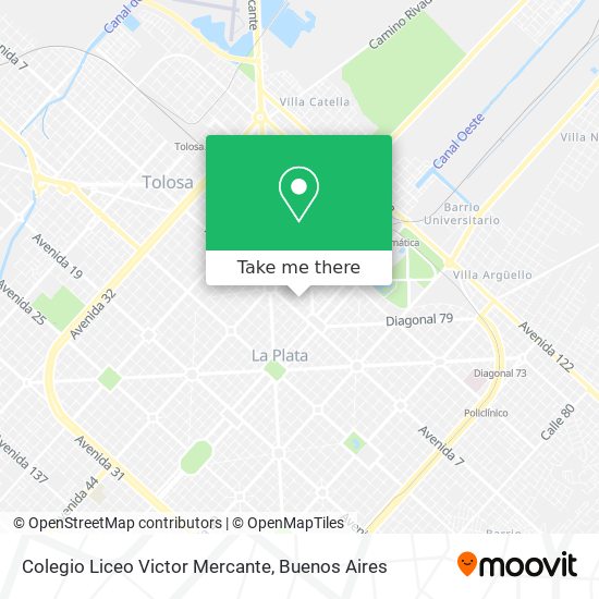 Mapa de Colegio Liceo Victor Mercante