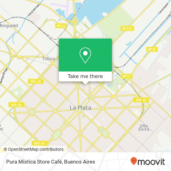 Pura Mistica Store Café map