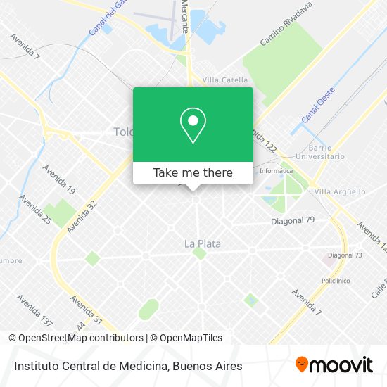 Mapa de Instituto Central de Medicina