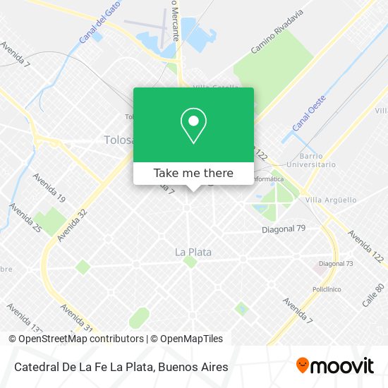 Mapa de Catedral De La Fe La Plata