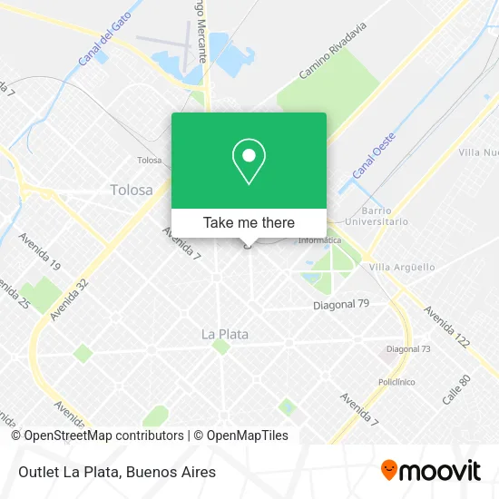Mapa de Outlet La Plata