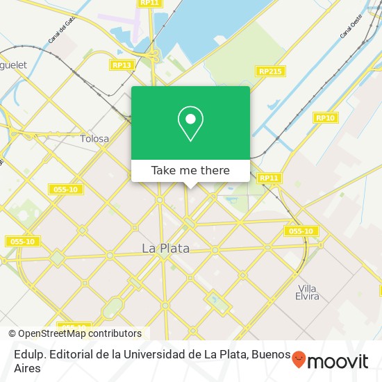 Edulp. Editorial de la Universidad de La Plata map