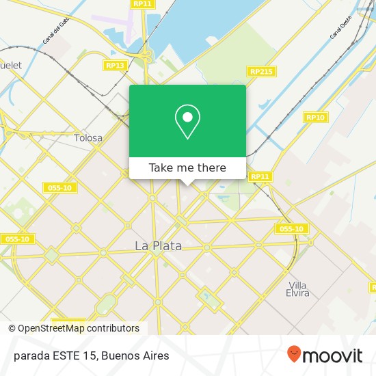 parada ESTE 15 map