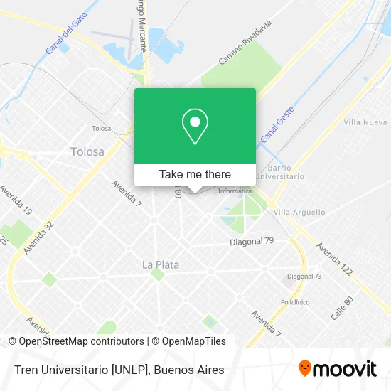 Mapa de Tren Universitario [UNLP]