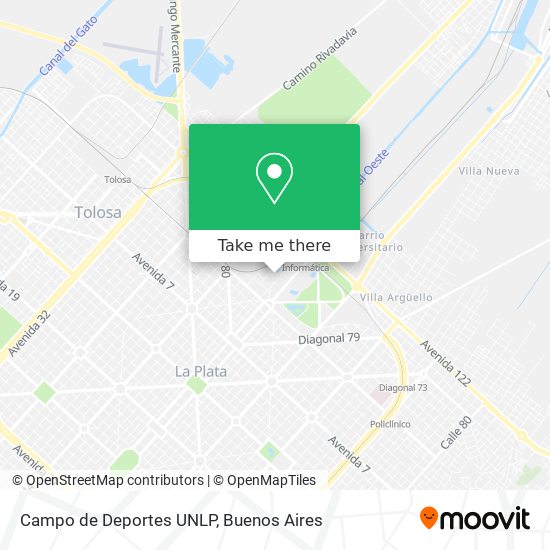 Campo de Deportes UNLP map