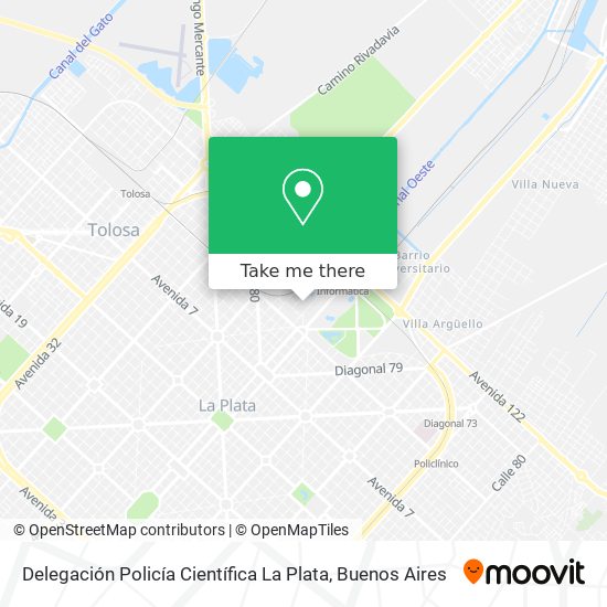 Delegación Policía Científica La Plata map