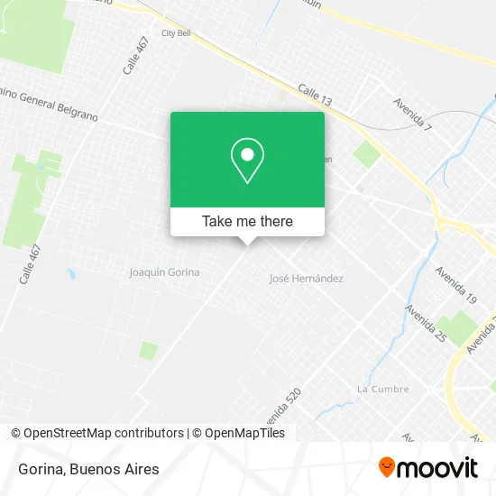 Mapa de Gorina