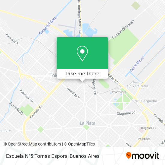 Escuela N°5 Tomas Espora map