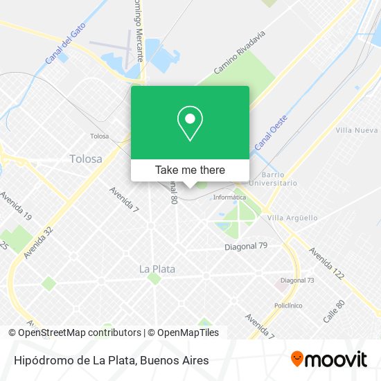 Hipódromo de La Plata map