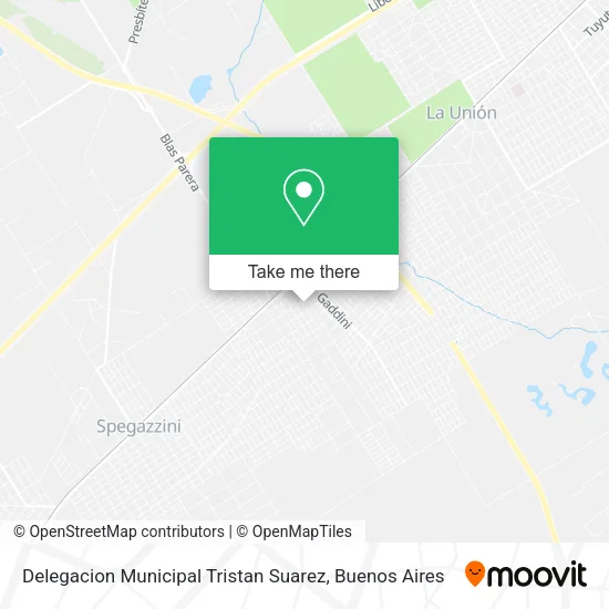 Delegacion Municipal Tristan Suarez map