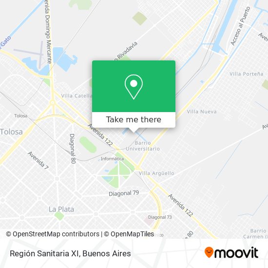 Región Sanitaria XI map