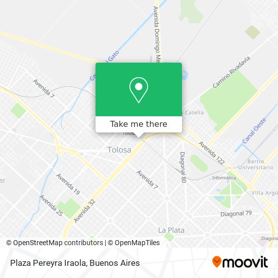 Plaza Pereyra Iraola map