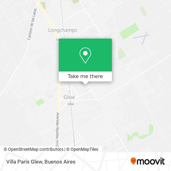 Villa Paris Glew map