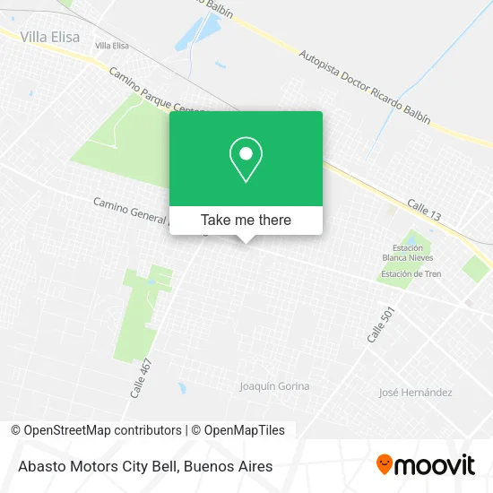 Mapa de Abasto Motors City Bell