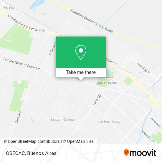 OSECAC map