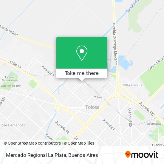 Mercado Regional La Plata map