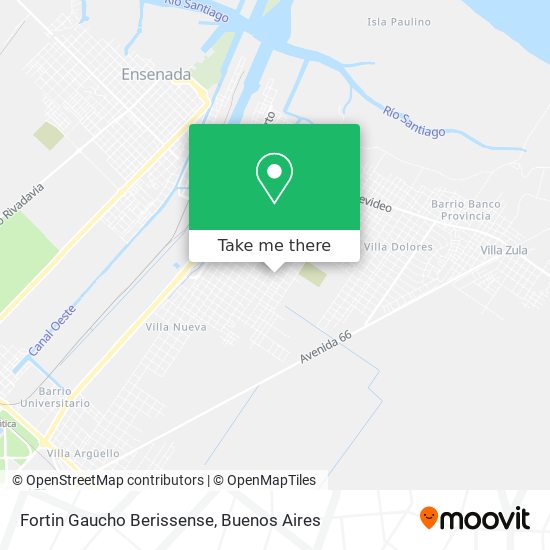 Fortin Gaucho Berissense map