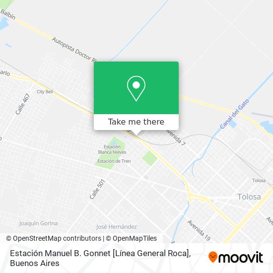 Estación Manuel B. Gonnet [Línea General Roca] map