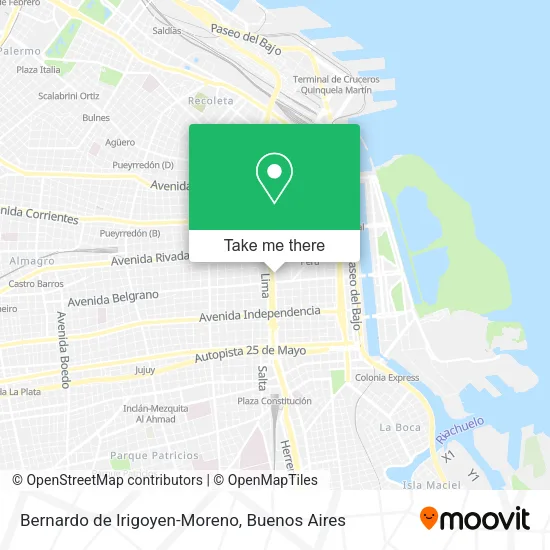 Mapa de Bernardo de Irigoyen-Moreno