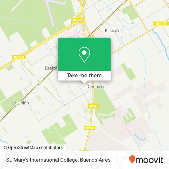 Mapa de St. Mary's International College